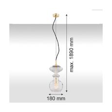 Argon 4203 - Luster na lanku BILBAO 1xE27/15W/230V