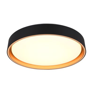 Čierne LED stropné svietidlo ø 40 cm Felis – Trio
