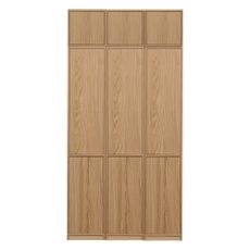 Modulárna knižnica v dekore duba v prírodnej farbe 120x243 cm Modulair – vtwonen