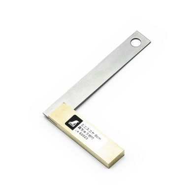 Nerezový mini uholník SHINWA s robustnou mosadznou základňou - 90 mm