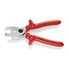 Káblové nožnice 200 mm - 1000 V. KNIPEX 95 17 200 - chrómovaný, VDE - izolácia ponorením do kúpeľa