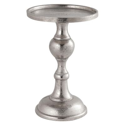 Estila Dizajnový antický svietnik Farrah v striebornej farbe z kovu 18cm