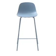 Svetlomodrá plastová barová stolička 92,5 cm Whitby – Unique Furniture