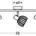 Stropné svietidlo ATARRI Candellux 3