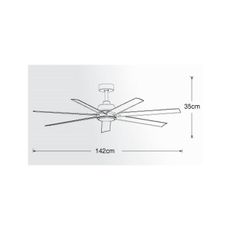 Lucci air 213182 - LED Stropný ventilátor ATLANTA 1xGX53/12W/230V biela + DO