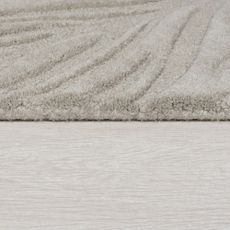 Flair Rugs , Kusový koberec Solace Lino Leaf Grey kruh, 160x160 (priemer) kruh, šedá, obývacia izba