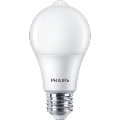 LED Žiarovka so senzorom Philips A60 E27/8W/230V 2700K