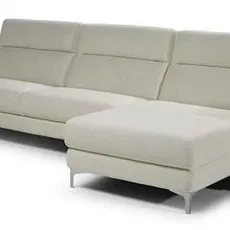 Kožená sedacia súprava Sofia mini, Ľavá, smotanová