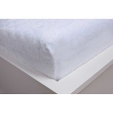 Biela napínacia mikroplyšová plachta 90x200 cm – Jerry Fabrics