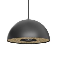 Luster na lanku ELGUND 1xE27/15W/230V pr. 35 cm čierna