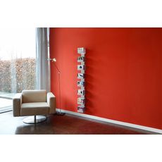 Radius design cologne Zakladač na CD 7 poličiek RADIUS DESIGN (CD-BAUM silber WAND 2 GROSS 727C) strieborný