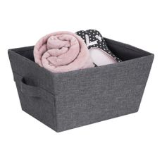 Sivý úložný koš Bigso Box of Sweden Tap, 26 x 19 cm