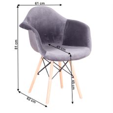 KONDELA Darel Typ 3 kreslo sivohnedá (taupe)
