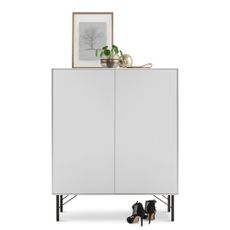 Bielo-čierna vysoká komoda 91x111 cm Edge by Hammel - Hammel Furniture