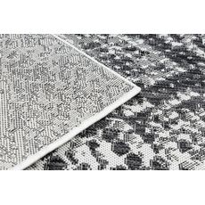Dywany Łuszczów , Kusový koberec Sion Sisal Snake`s skin 22162 ecru/black – na von aj na doma, 80x150, šedá, chodba / predsieň