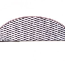 Vopi koberce Nášľapy na schody Nature svetlo béžový polkruh, samolepiaci - 24x65 polkruh (rozmer vrátane ohybu)