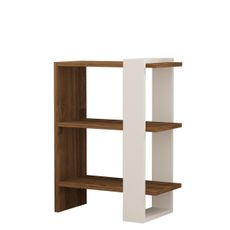 Knižnica Gaye Walnut White