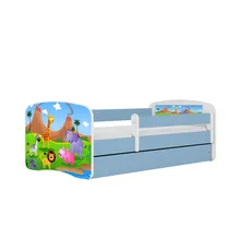 Kocot kids Detská posteľ Babydreams safari modrá, varianta 70x140, bez šuplíků, s matrací