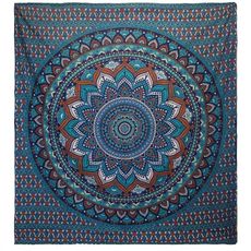Tapiséria na stenu Mandala modrá 230x200cm