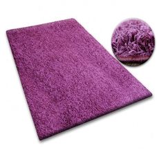Dywany Lusczow Kusový koberec SHAGGY Izebelie 5 cm fialový, velikost 400x450
