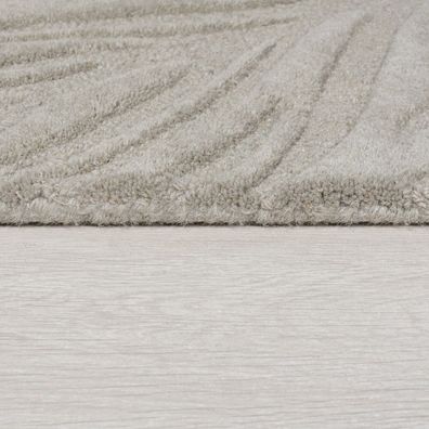 Flair Rugs , Kusový koberec Solace Lino Leaf Grey, 200x290, šedá, obývacia izba