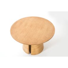 Okrúhly jedálenský stôl v dekore duba v prírodnej farbe ø 137 cm Cep – Teulat