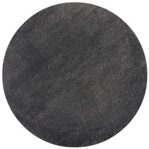 Flair Rugs koberce Kusový koberec Shaggy Teddy Charcoal kruh - 133x133 (priemer) kruh cm