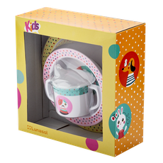 Detský melamínový set 3 ks - Kids WORLD Animals - 593170