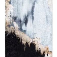 Dywany Łuszczów Kusový koberec Miro 51573.802 Abstraction blue / gold - 160x220 cm