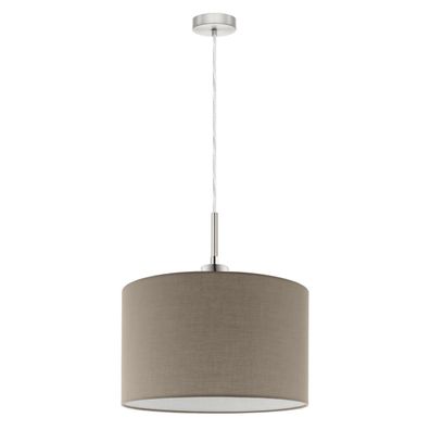 Eglo - LED Luster na lanku TUNJA 1xE27/60W/230V taupe