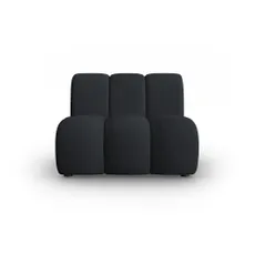 Čierny modul pohovky Lupine – Micadoni Home