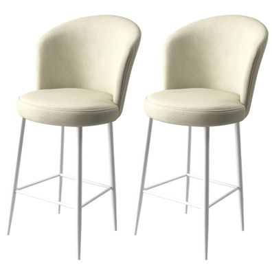 Sada barových stoličiek Alte Cream and White, 2 ks, 2 ks