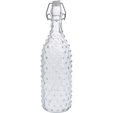 Sklenená fľaša s uzáverom Dots 1 l