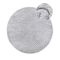 Svetlosivý okrúhly koberec ø 160 cm Panglao New York Light Grey – Elle Decoration
