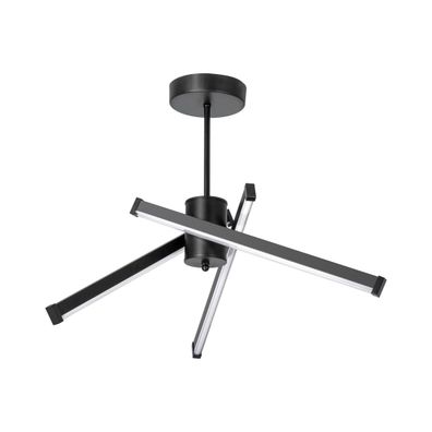 LED Luster na tyči 3xLED/10W/230V 3000-6500K pr. 62 cm čierna