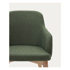 Tmavozelená jedálenská stolička Nelida – Kave Home