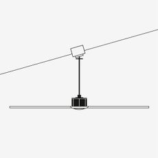 FARO 33509DC - Stropný ventilátor MINI LANTAU chróm/drevo pr. 107 cm + DO