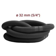 Hadica v metráži O 5/4" (32 mm) - diel 1 m čierna