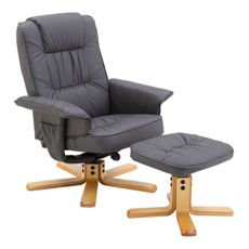 Relaxační křeslo s podnožkou, LERATO 0000201986 Tempo Kondela