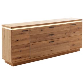 Linea Natura ŠIROKÁ KOMODA, trámový dub, farba duba, 210/84/44 cm