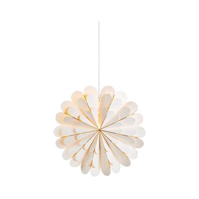 Markslöjd 705306 - Vianočná dekorácia MARIGOLD 1xE14/25W/230V 45 cm biela