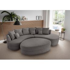 Livetastic SEDACIA SÚPRAVA, textil, sivá