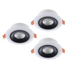 Eglo 901118- SADA 3xLED RGB Stm. kúpeľňové svietidlo CALONGE 3,8W/230V IP44 + DO