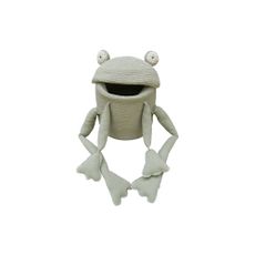 Svetlozelený látkový detský kôš na hračky ø 23x35 cm Fred the Frog – Lorena Canals