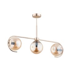 Luster na tyči ASTANA 3xE14/10W/230V zlatá