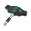 Wera 023460 Ručný držiak zásuviek typ 411 RA s T-rukoväťou a 1/4" adaptérom