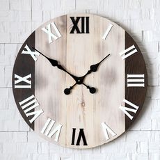 ModernClock Nástenné hodiny Old Oak hnedé