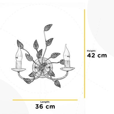 ONLI - Nástenné svietidlo COLLANA 1xE14/6W/230V bronzová/zlatá