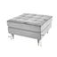 Taburetka Velvet Cozy 80cm grey velvet