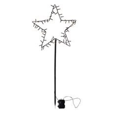 Eglo 411175 - LED Vonkajšia vianočná dekorácia SPIKY LED/4xAA IP44 hviezda